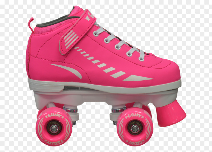 Pink Galaxy Quad Skates Sneakers Shoe Roller PNG