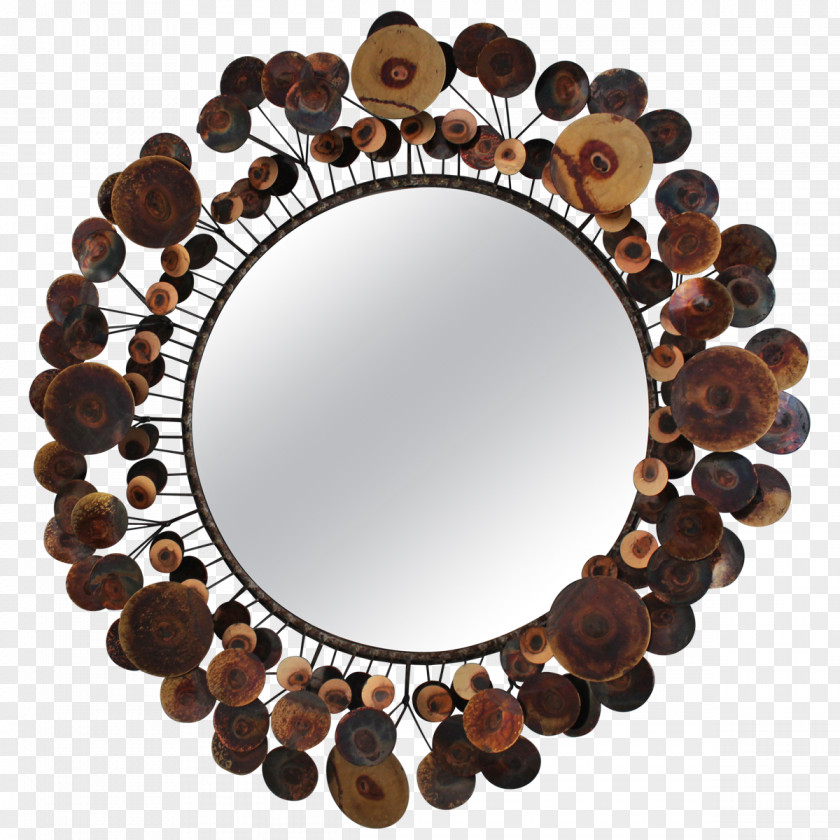 Raindrops Painted Bead Brown PNG