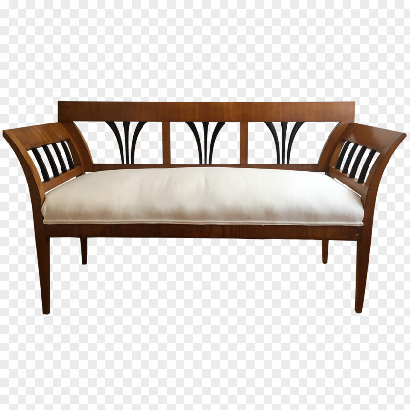 Wood Loveseat Couch Bed Frame PNG
