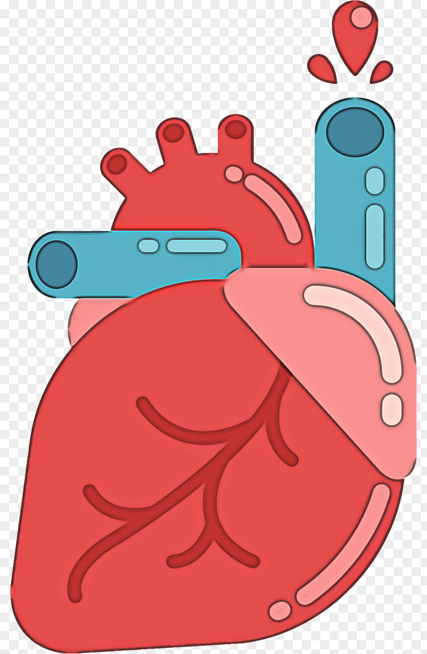 Cartoon Human Body Red Heart Meter PNG