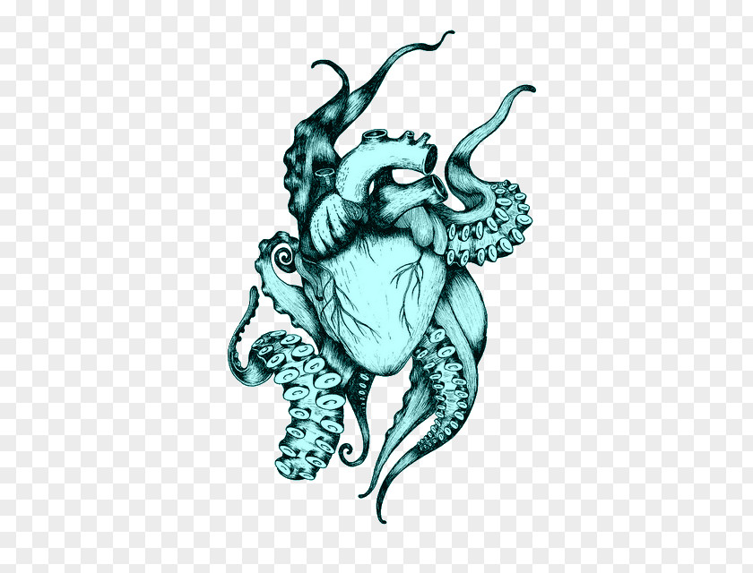 Flash Octopus Tattoo Artist Idea PNG