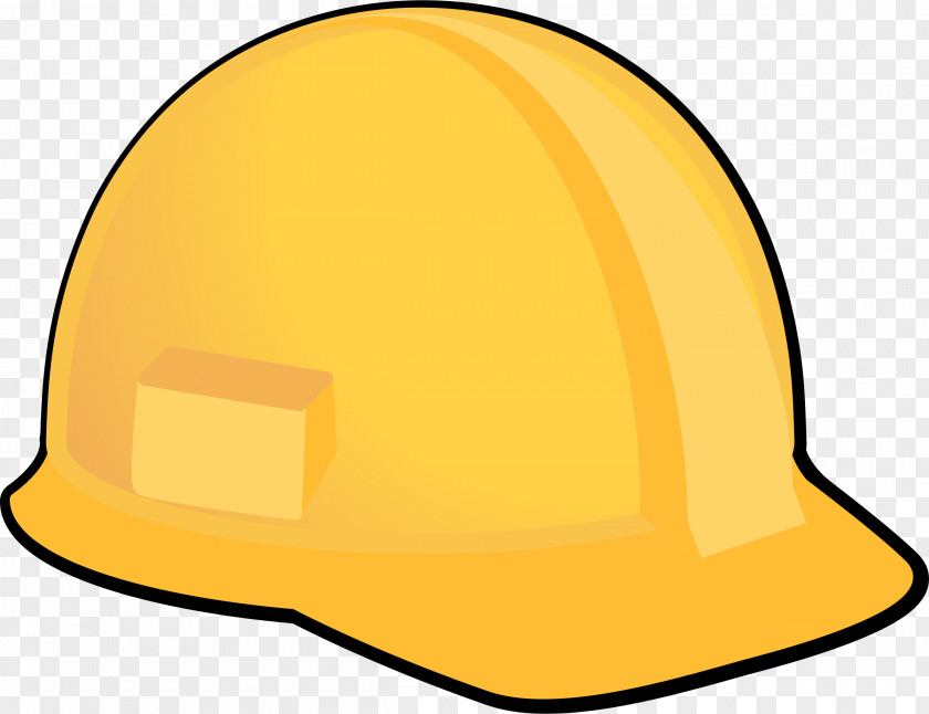 Hat Hard Hats Clip Art Yellow Openclipart PNG