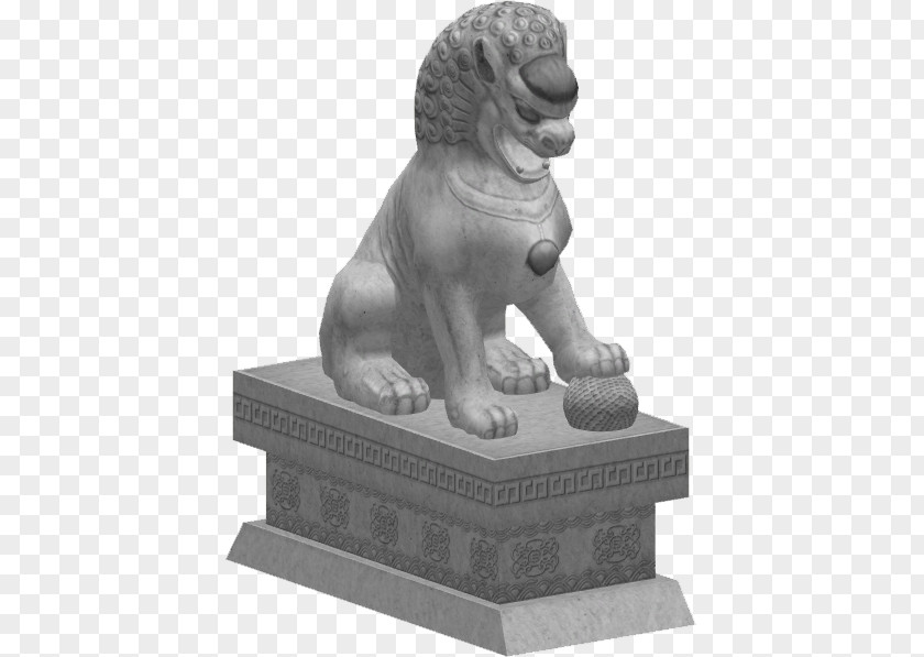 Lion Statue Chinese Guardian Lions Zoo Tycoon 2 Sculpture PNG