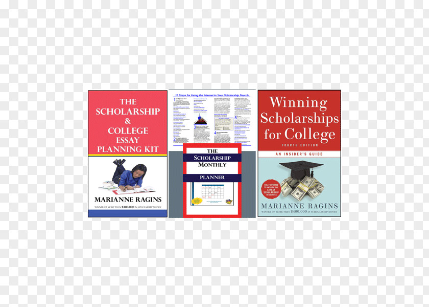 2015/2016 MoneyCOMBO OFFER Winning Scholarships For College, Third Edition: An Insider's Guide Fourth The Scholarship Monthly Planner PNG