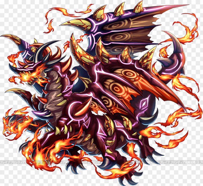 Fire Breathing Dragon Brave Frontier Fantasy Wyvern Game PNG