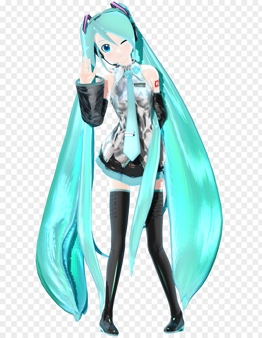 Hatsune Miku Figurine Action & Toy Figures Teal Turquoise PNG