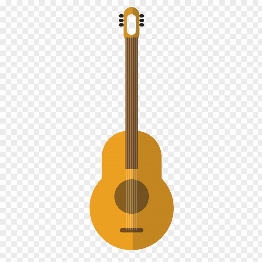 Vector Flat Guitar Acoustic Ukulele PNG