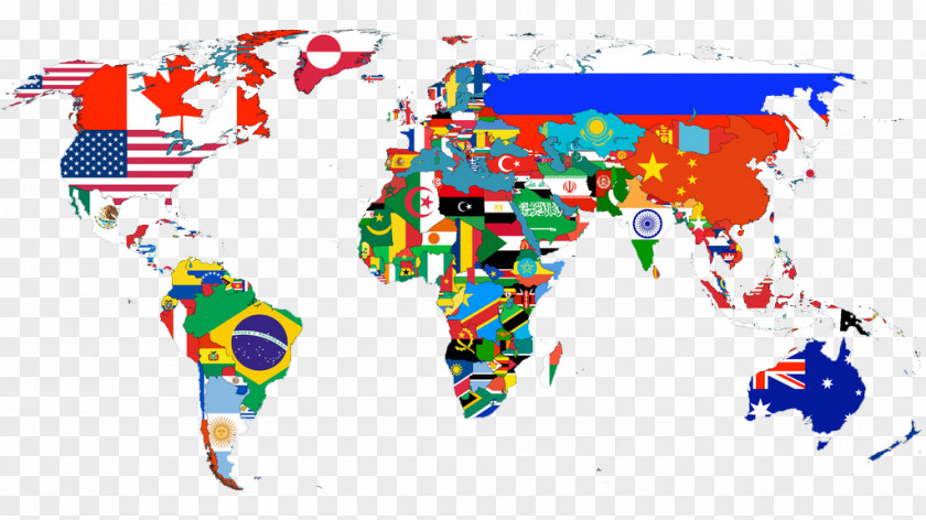 World Map Globe Flag PNG