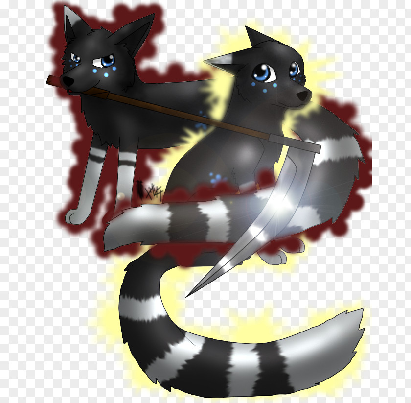 Devil And Angel Cat Tail Character Animated Cartoon PNG