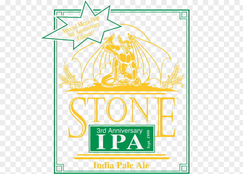 3rd Anniversary Logo Stone Brewing Co. Brand Coasters PNG
