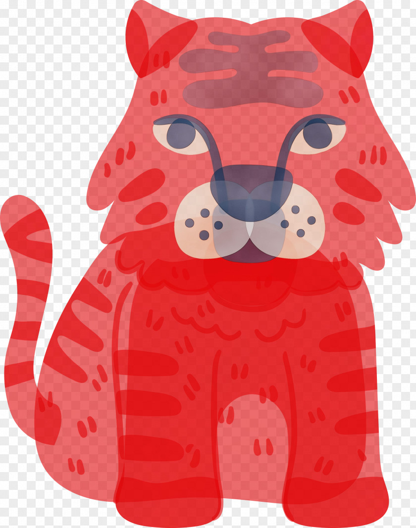 Animal Figure Red Cartoon Snout Toy PNG