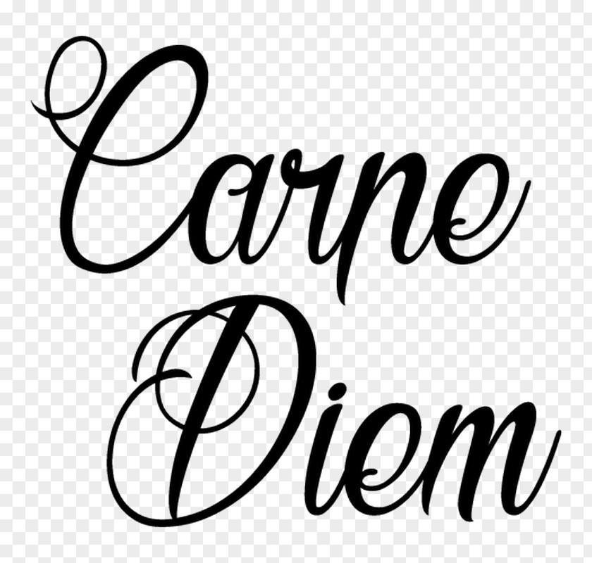 Carpe Diem Brand Marketing Calligraphy Candy PNG