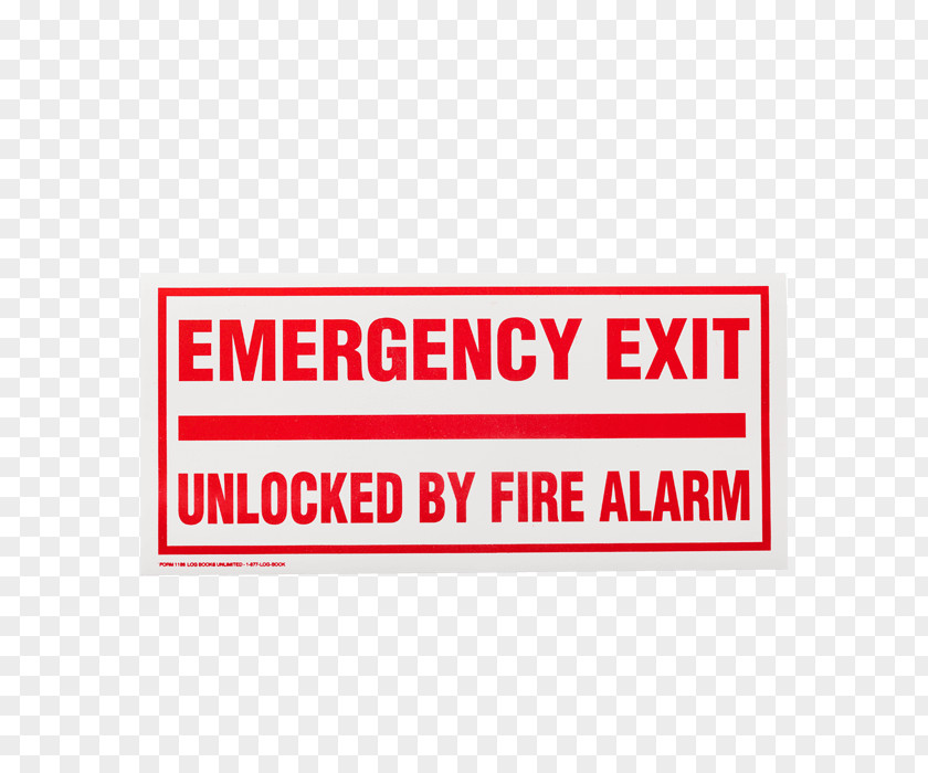 Emergency Door Exit Will Sound Evacuation Brand PNG