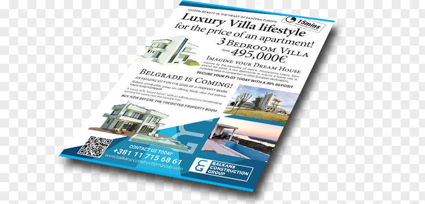 Flyer Poster Villa Construction Advertising Floor Plan PNG