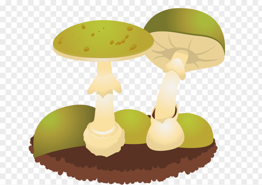 Green Mushroom Creative Image Cartoon PNG