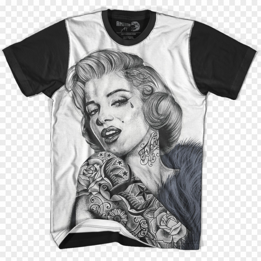 Marilyn Monroe T-shirt Drawing Poster Printing PNG