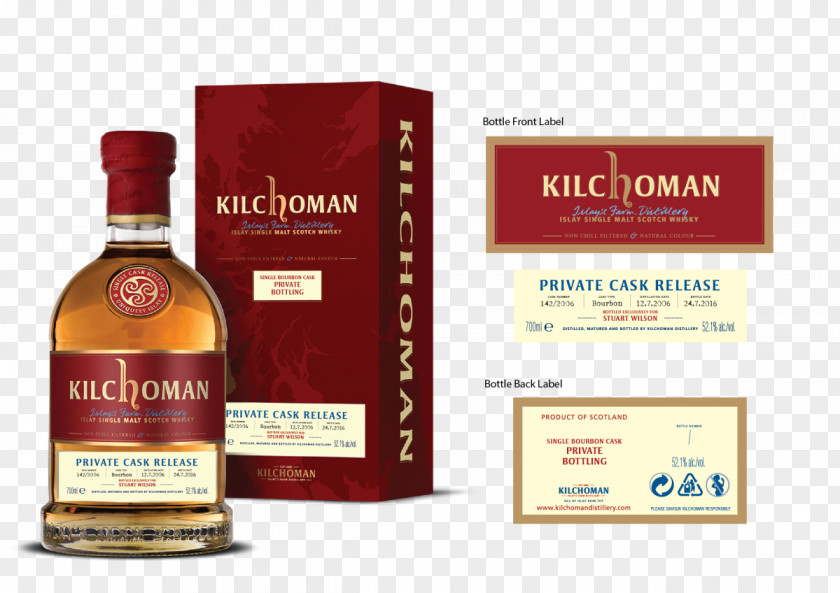 Bottle Kilchoman Distillery Whiskey Single Malt Whisky Machir Bay Port Wine PNG