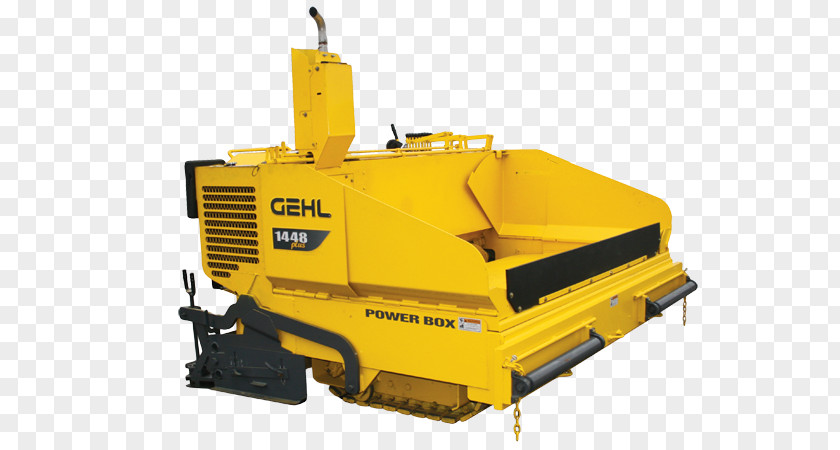Bulldozer Paver Machine Asphalt Concrete Gehl Company PNG