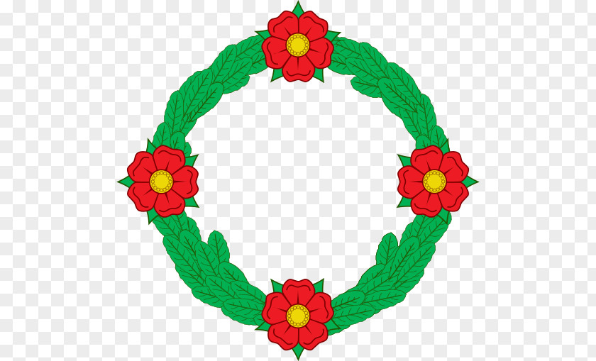 Floral Design Wreath Four Roses Wikimedia Commons PNG