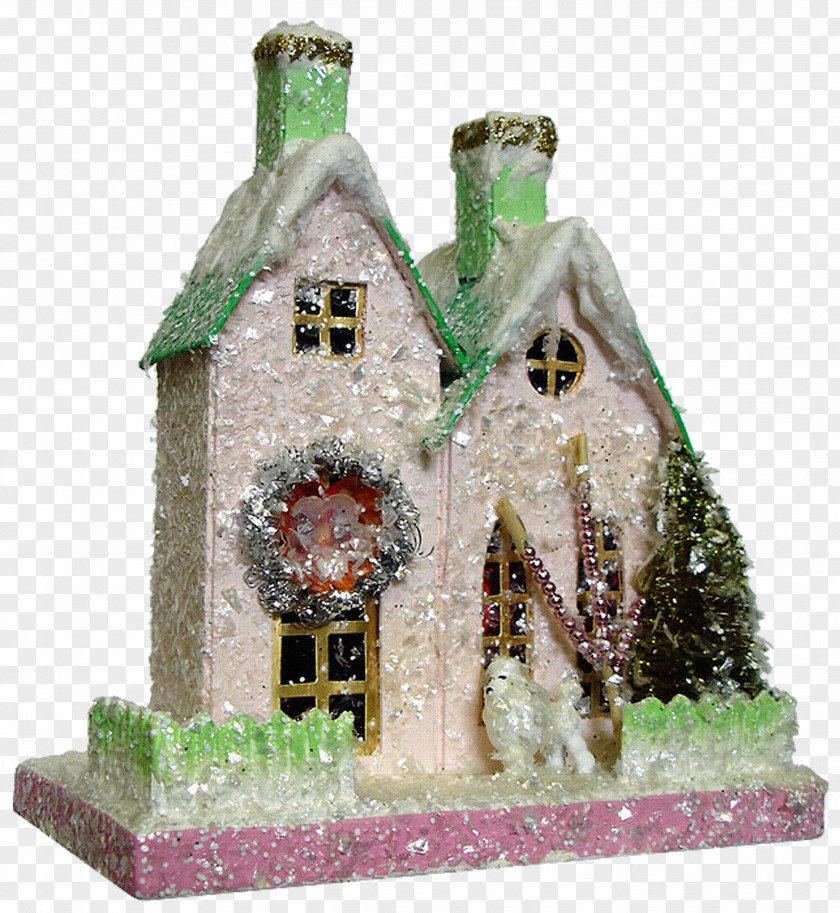 House Christmas Village Day Paper Decoration PNG