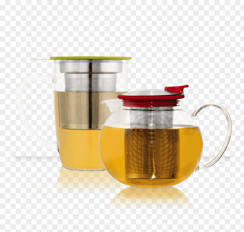 Tea Teapot Kettle Glass Red PNG