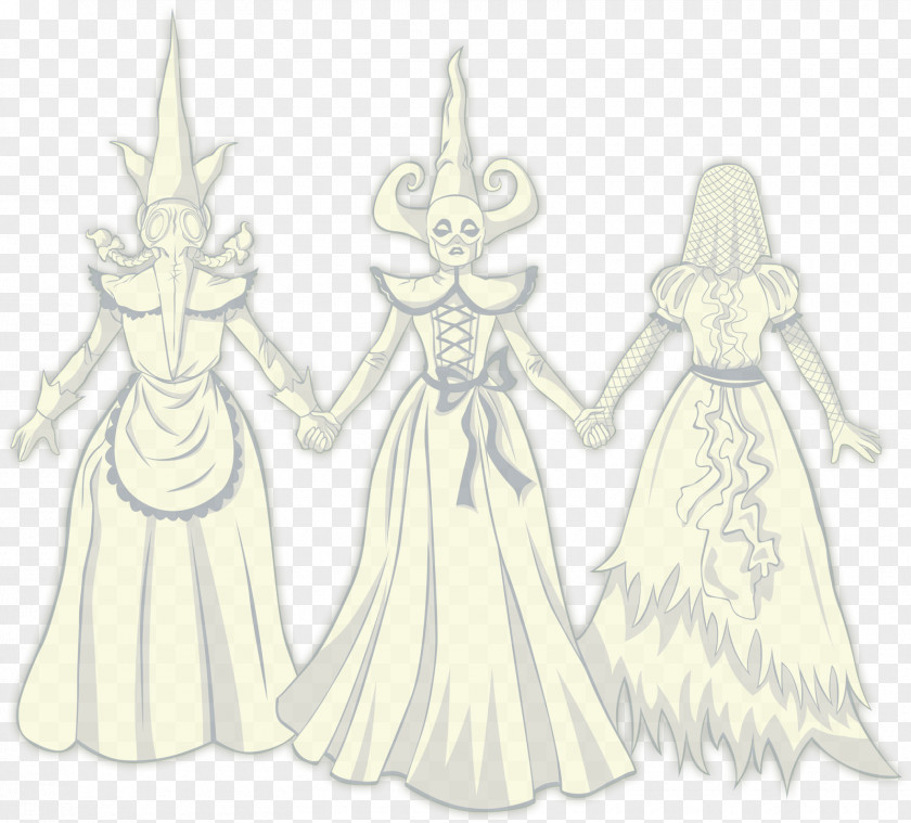 Fairy Costume Design Sketch PNG