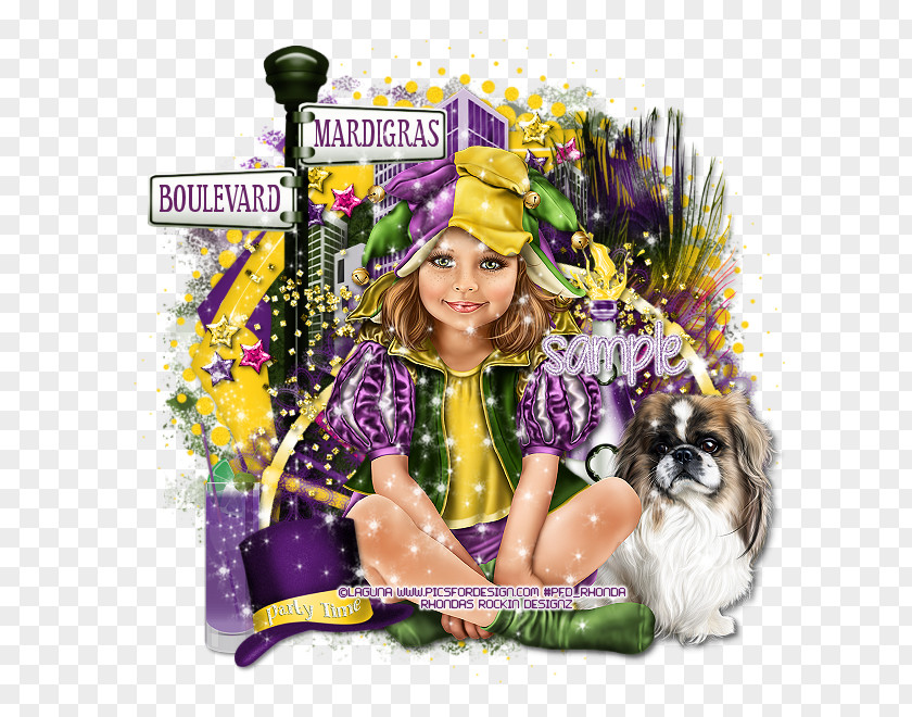 Mardi Gras Shamrock Field Tutorial PlayStation Portable Violet PNG