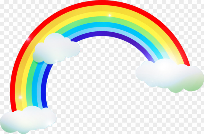 Rainbow Color Cloud Clip Art PNG