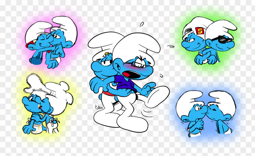 Smurfs Smurfette Baby Smurf Greedy Brainy Hefty PNG