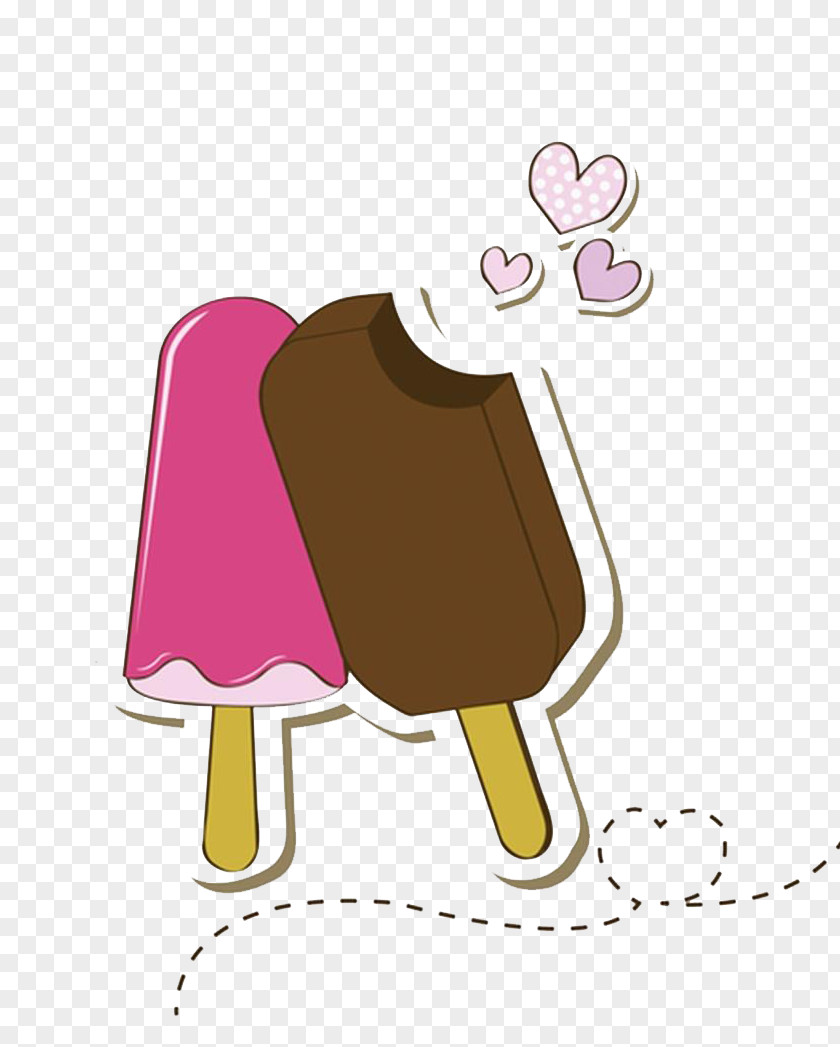Ice Cream Pop Strawberry PNG