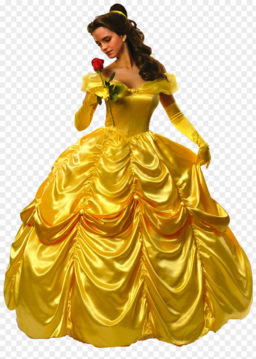 Belle Transparent Background Beast Dress Costume Disney Princess PNG