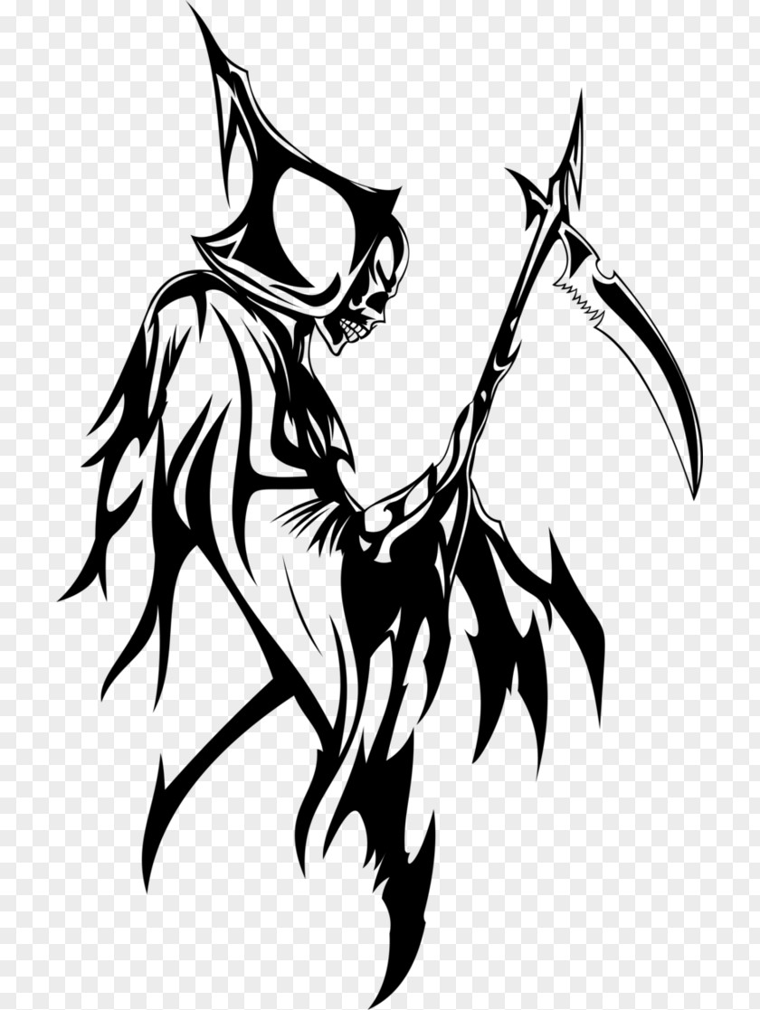 Death Vector Drawing Line Art Painting Coloring Book PNG