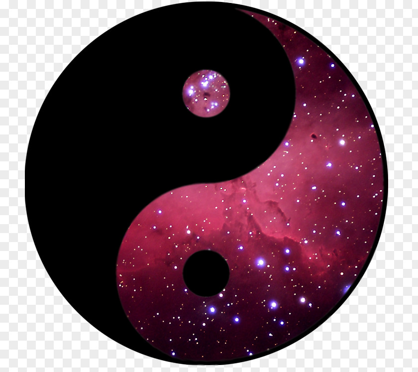 Yin Yang And Space Art Universe Outer PNG