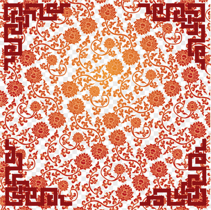 Chinese New Year Festive Element Vector Pattern Background Euclidean Holiday PNG
