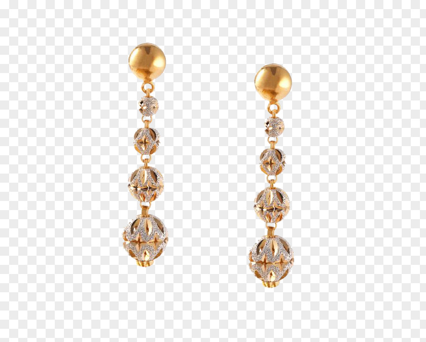 Indian Jewellery Earring Gold Carat PNG