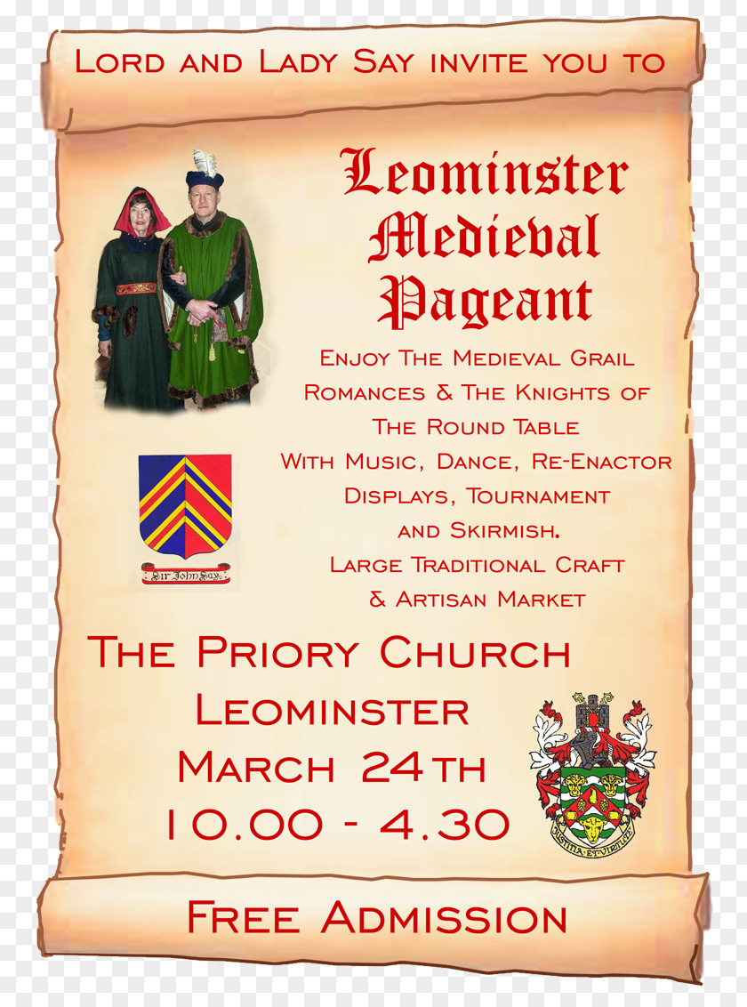 Leominster Luston Primary School Medieval Pageant Boycie Book PNG
