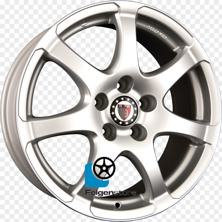 Silver Alloy Wheel Autofelge Platinum Bolt Circle PNG