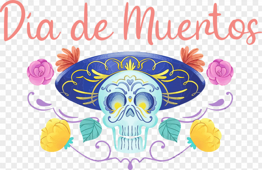 Skull M Meter Flower PNG