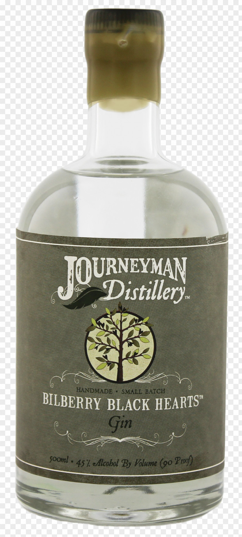Bilberry Liqueur Journeyman Distillery Black Hearts Aged Gin 0,5 L Product PNG