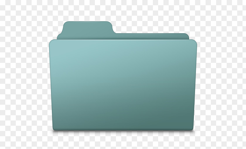 Generic Folder Willow Angle Aqua Turquoise PNG