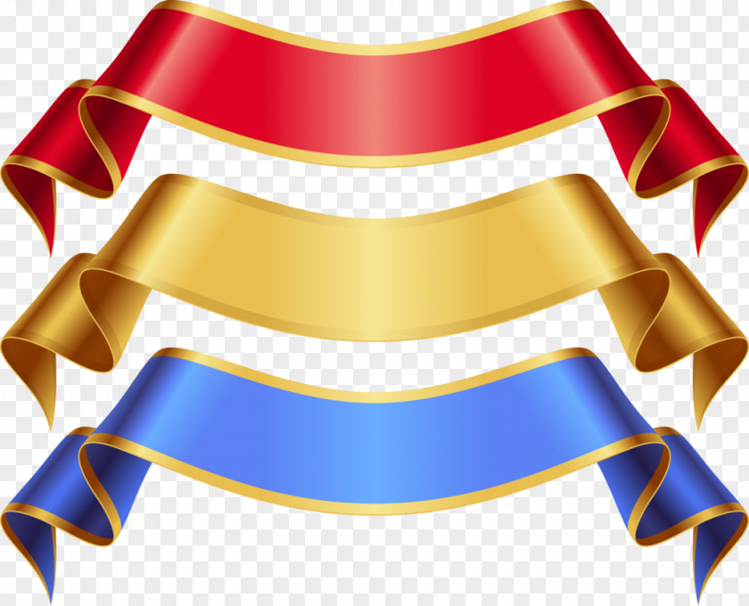 Gold Ribbons Ribbon Clip Art PNG