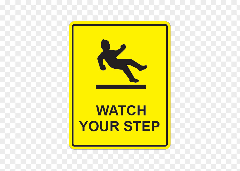 Symbol Watch Your Step Sign Safety PNG