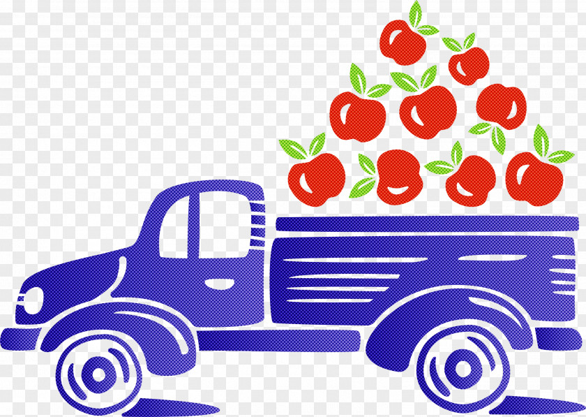 Apple Truck Autumn Fruit PNG