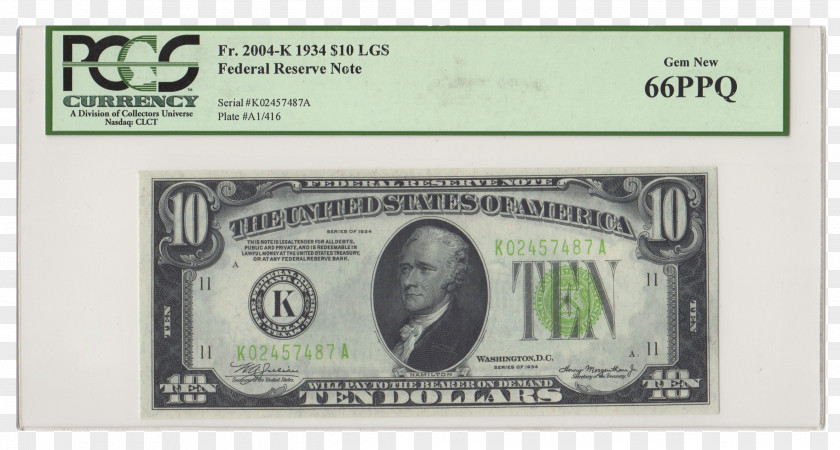 Banknote United States Ten-dollar Bill One-dollar Silver Certificate Dollar PNG