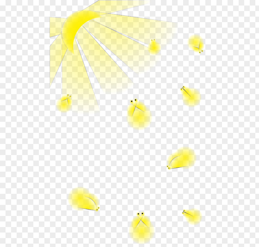 Cute Firefly Photos Paper Yellow Pattern PNG