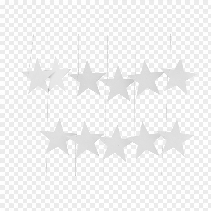 Garland Paper White Christmas Star PNG