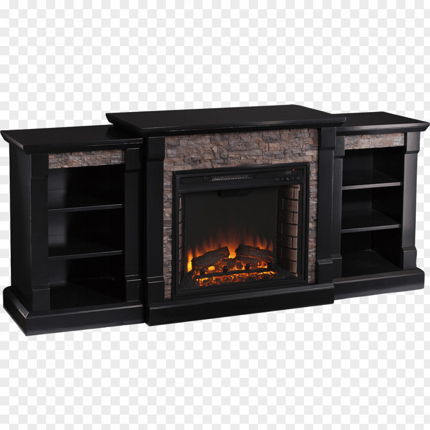 Hearth Electric Fireplace Bookcase Wood Stoves PNG