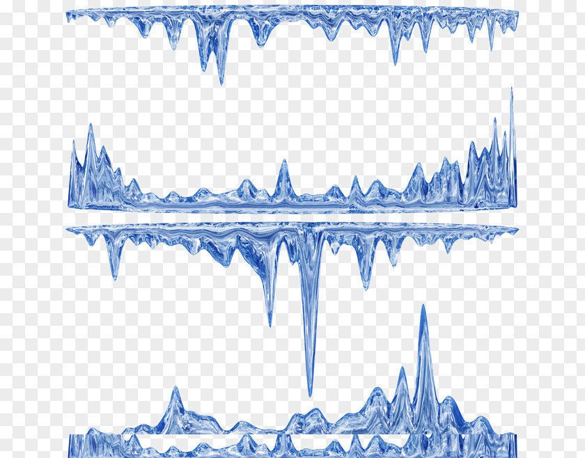 Ice Icicle Blue PNG