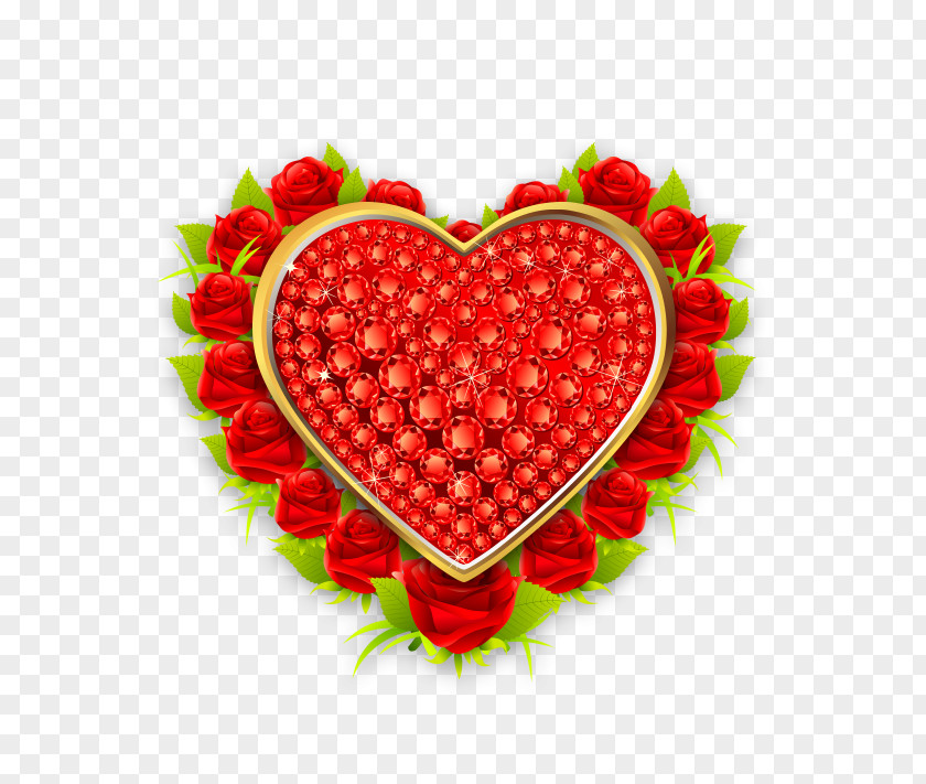 Red Heart Necklace PNG