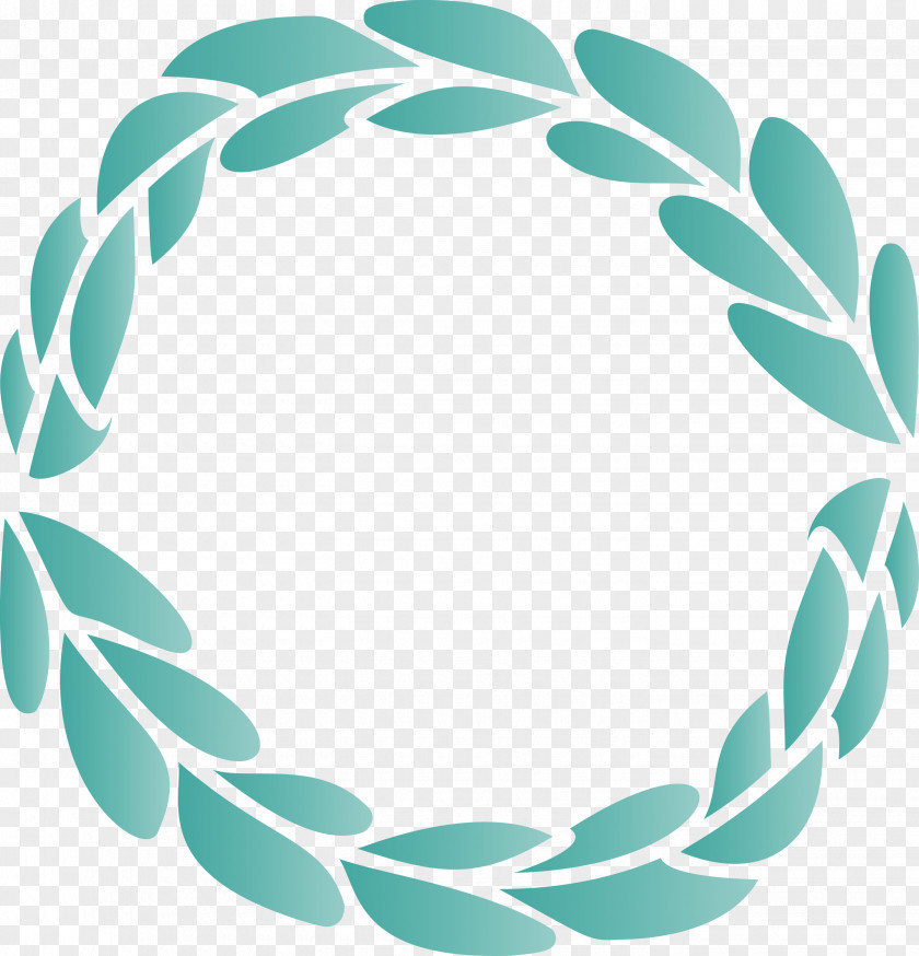 Boho Leaf Frame PNG